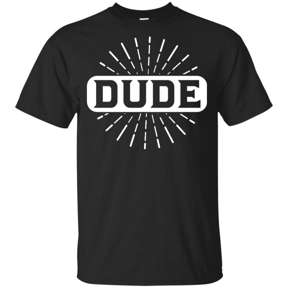 "DUDE" Youth Ultra Cotton T-Shirt in white print