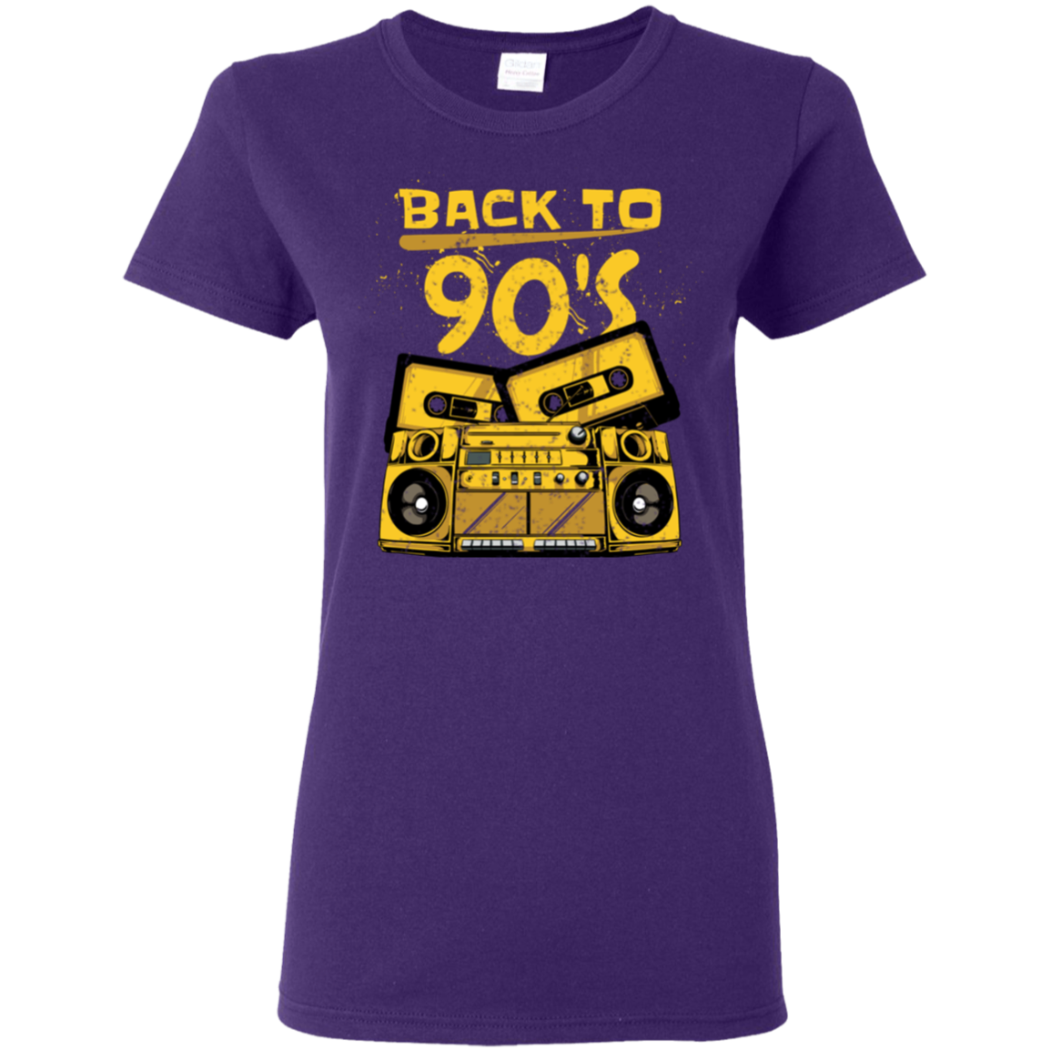 "BACK TO 90'S" Ladies' 5.3 oz. T-Shirt