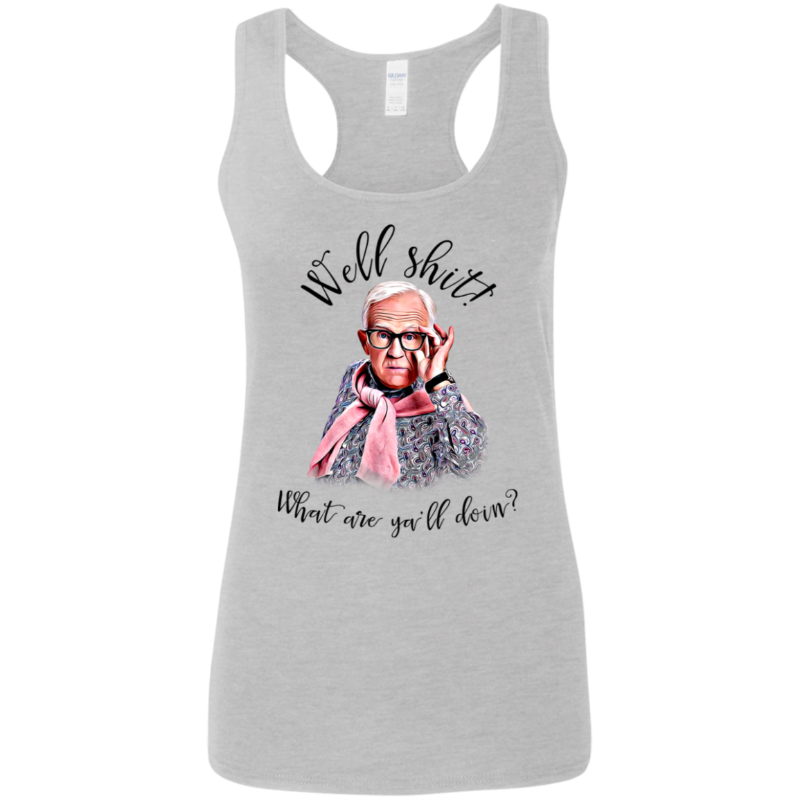 "WHAT ARE YOU" Ladies' Softstyle Racerback Tank