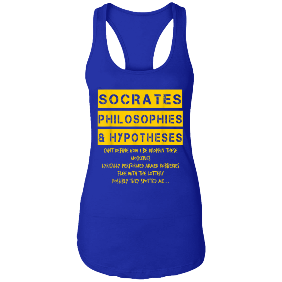 "SOCRATES" Ladies Ideal Racerback Tank