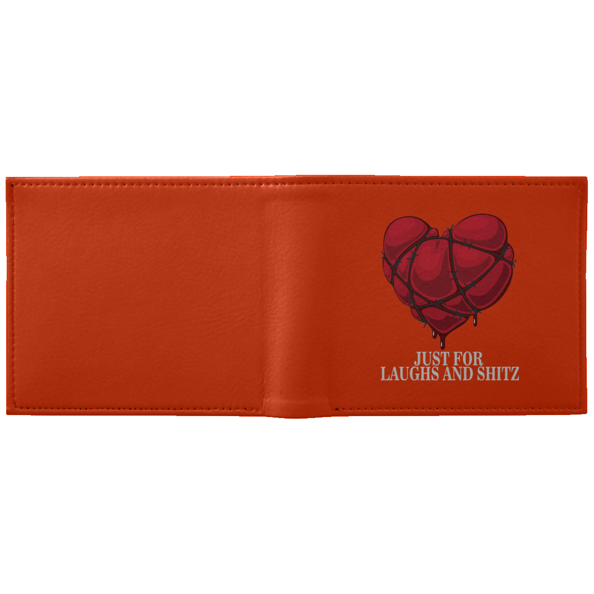 "MY BLOODY HEART" Wallet in white print