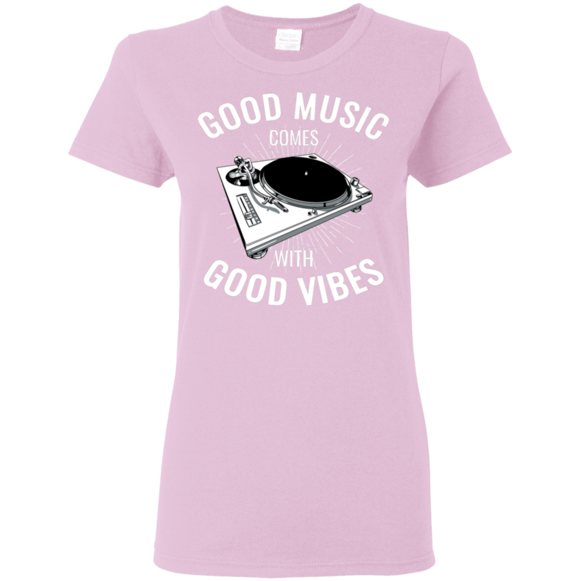 "GOOD VIBES" Ladies' 5.3 oz. T-Shirt