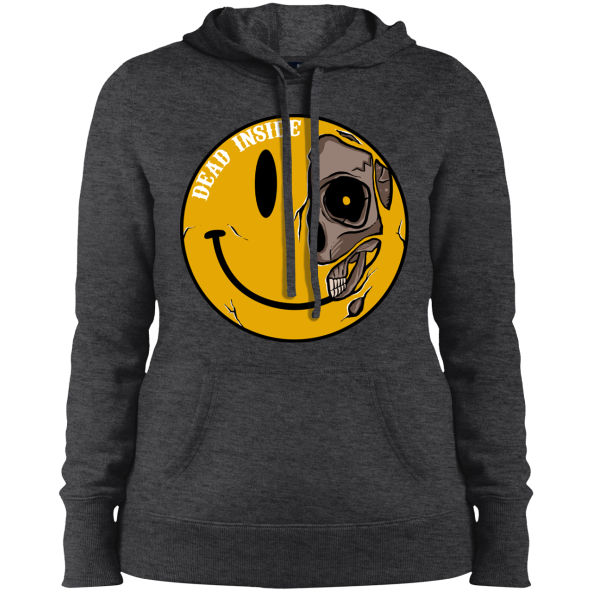 "DEAD INSIDE" Ladies' Pullover Hooded Sweatshirt