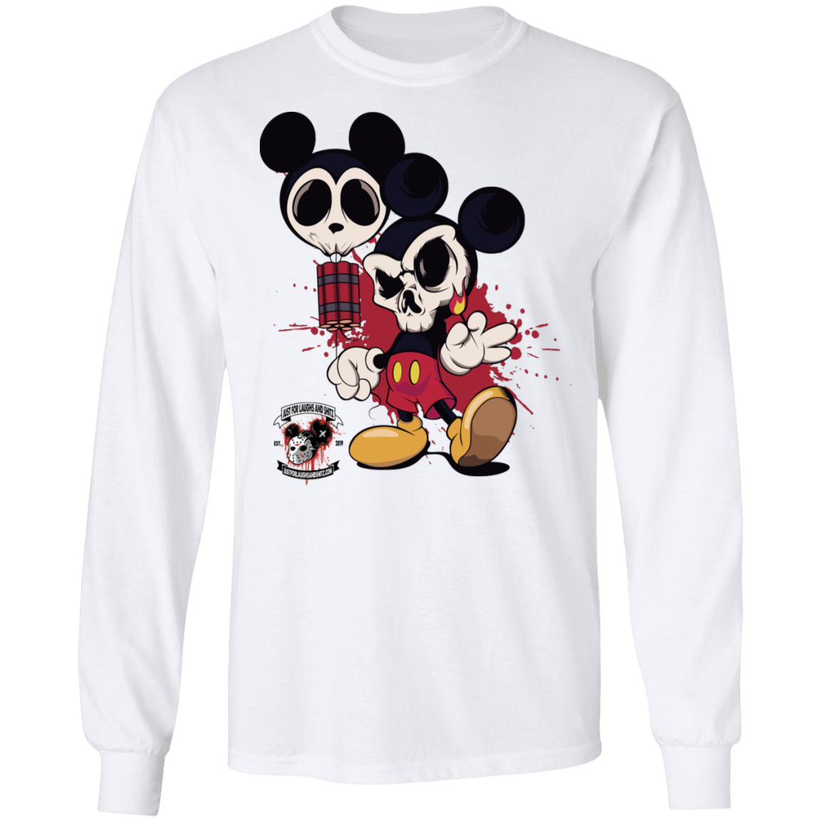 "MICKEY GO BOOM" LS Ultra Cotton T-Shirt