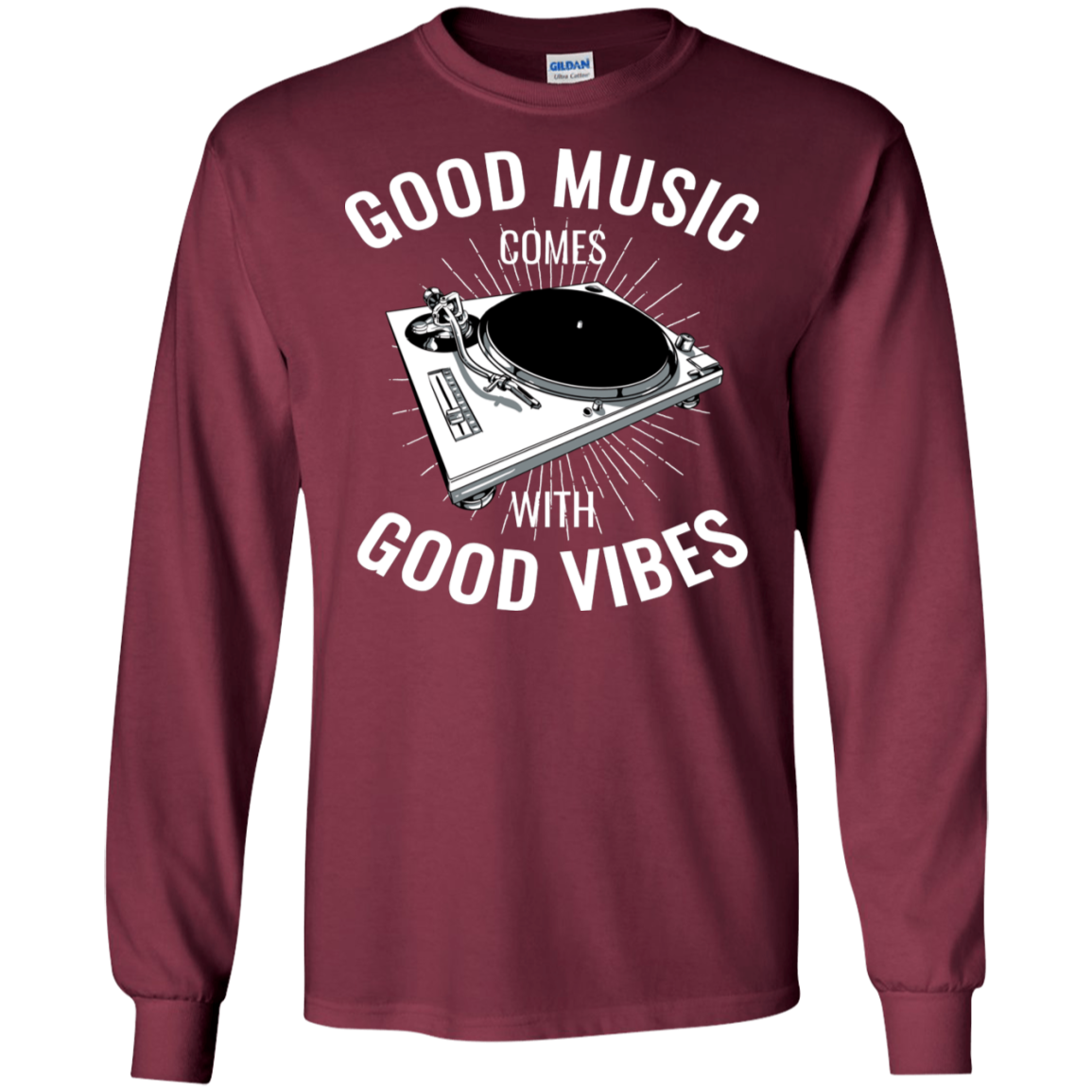 "GOOD VIBES" LS Ultra Cotton T-Shirt