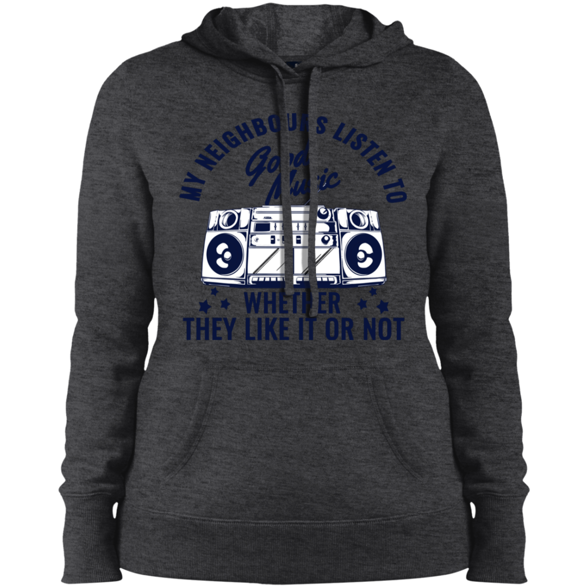 "THEY LIKE IT OR NOT" Ladies' Pullover Hooded Sweatshirt