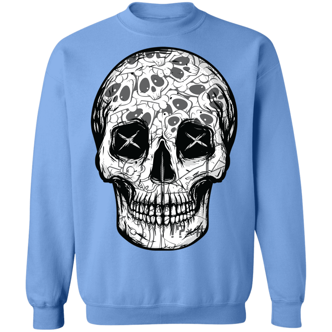 "SKULL HEADS" Crewneck Pullover Sweatshirt  8 oz.