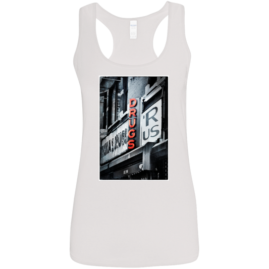 "DRUGS R US" Ladies' Softstyle Racerback Tank