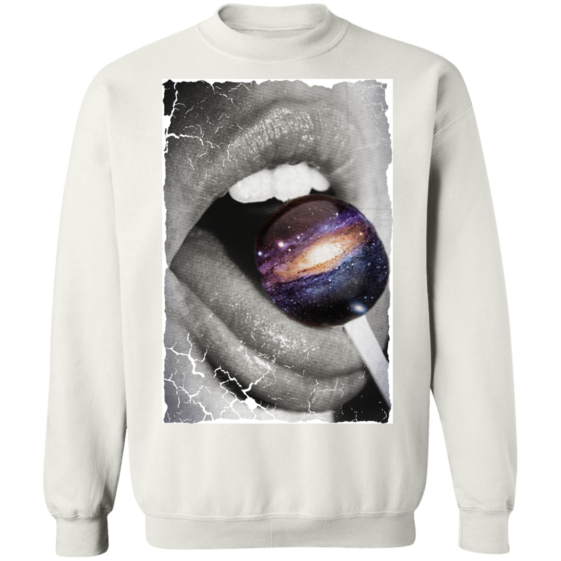 "GALACTIC TASTE" Crewneck Pullover Sweatshirt  8 oz.