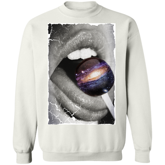 "GALACTIC TASTE" Crewneck Pullover Sweatshirt  8 oz.