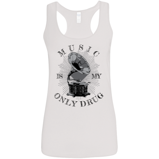 "MUSIC" Ladies' Softstyle Racerback Tank