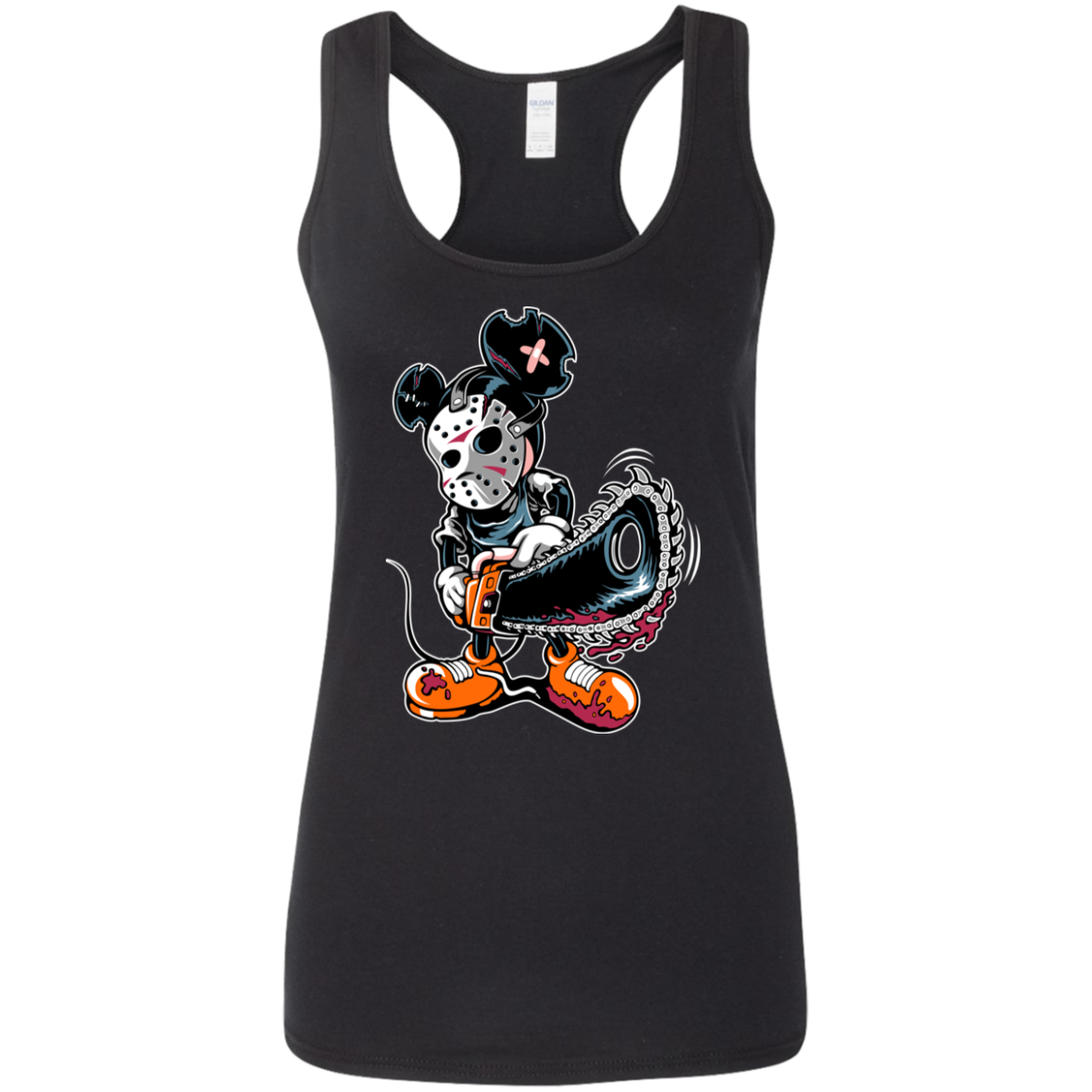 "MICKY PSYCHO" Ladies' Softstyle Racerback Tank