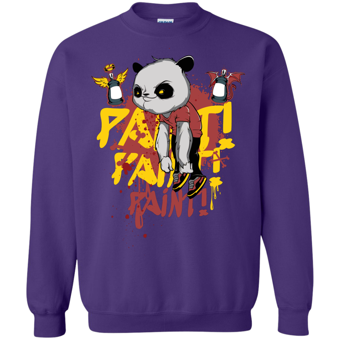 "PAINT PAINT PAINT" Crewneck Pullover Sweatshirt  8 oz.