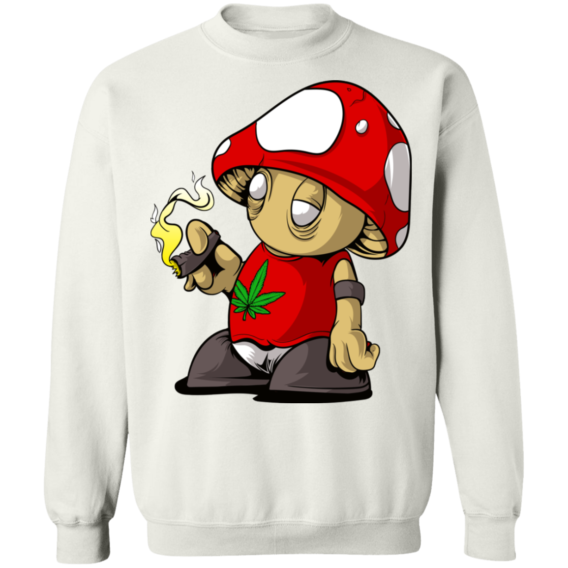 "MUSHROOM CLOUDS" Crewneck Pullover Sweatshirt  8 oz.