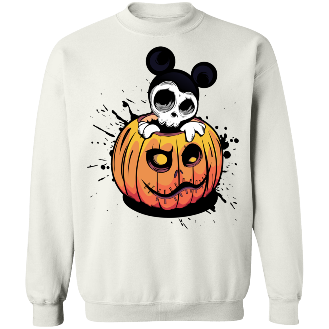 "HALLOWEEN MICKEY" Crewneck Pullover Sweatshirt  8 oz.