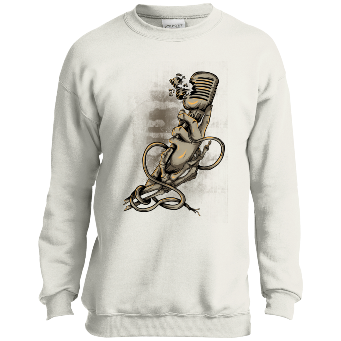 "MICROPHONE FIEND" Youth Crewneck Sweatshirt