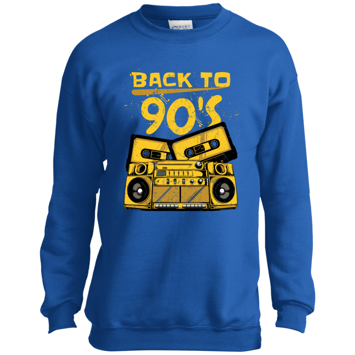 "BACK TO 90'S" Youth Crewneck Sweatshirt