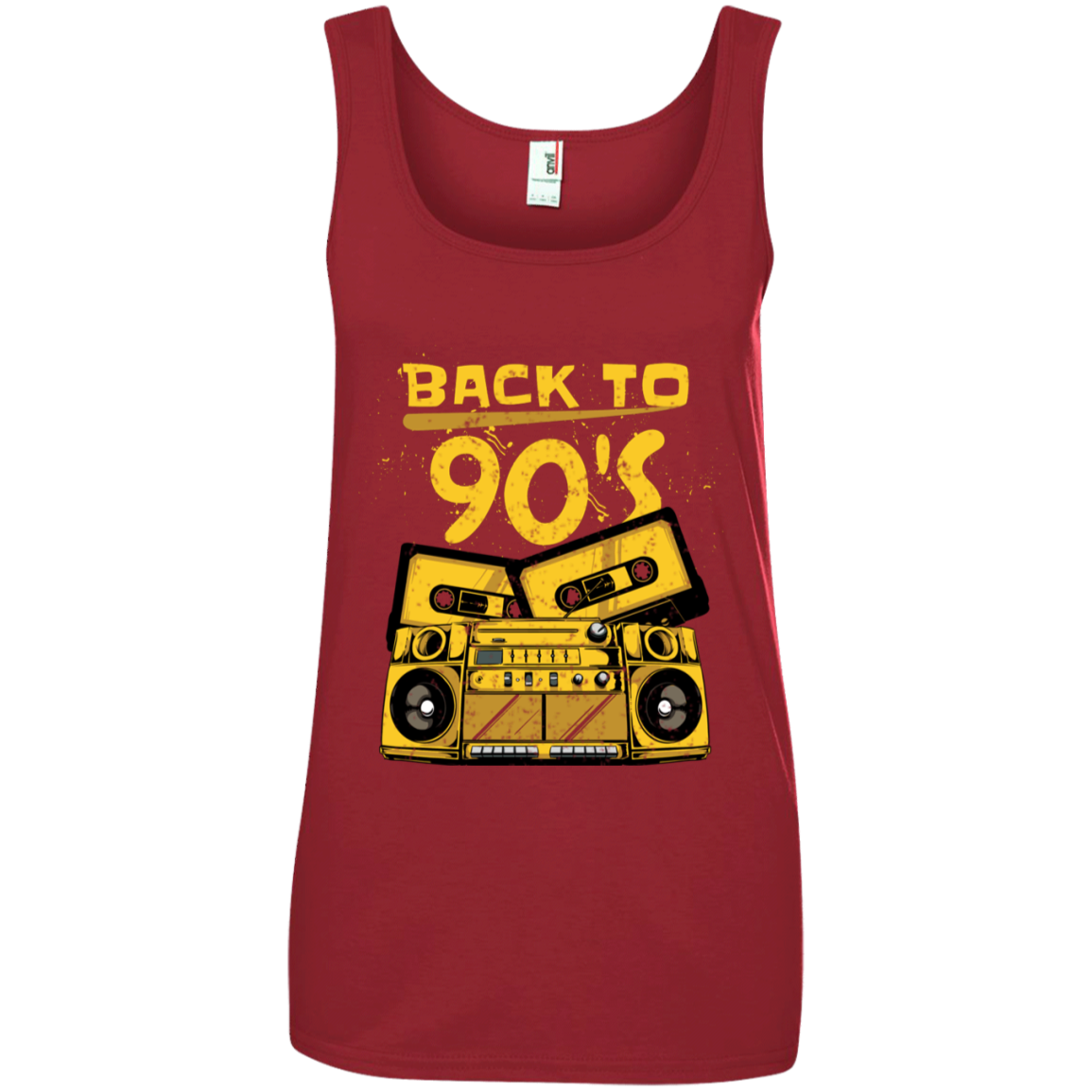 "BACK TO 90'S" Ladies' 100% Ringspun Cotton Tank Top