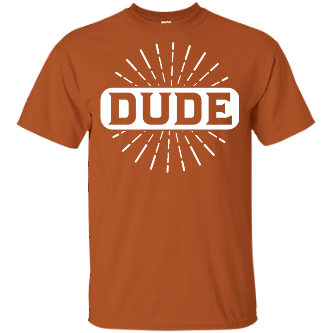 "DUDE" Youth Ultra Cotton T-Shirt in white print