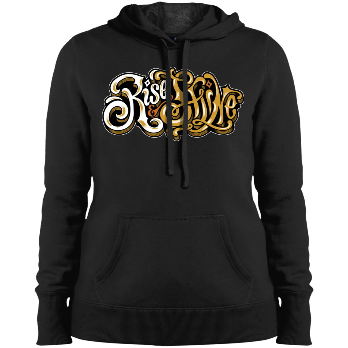 "RISE AND SHINE" Ladies' Pullover Hooded Sweatshirt