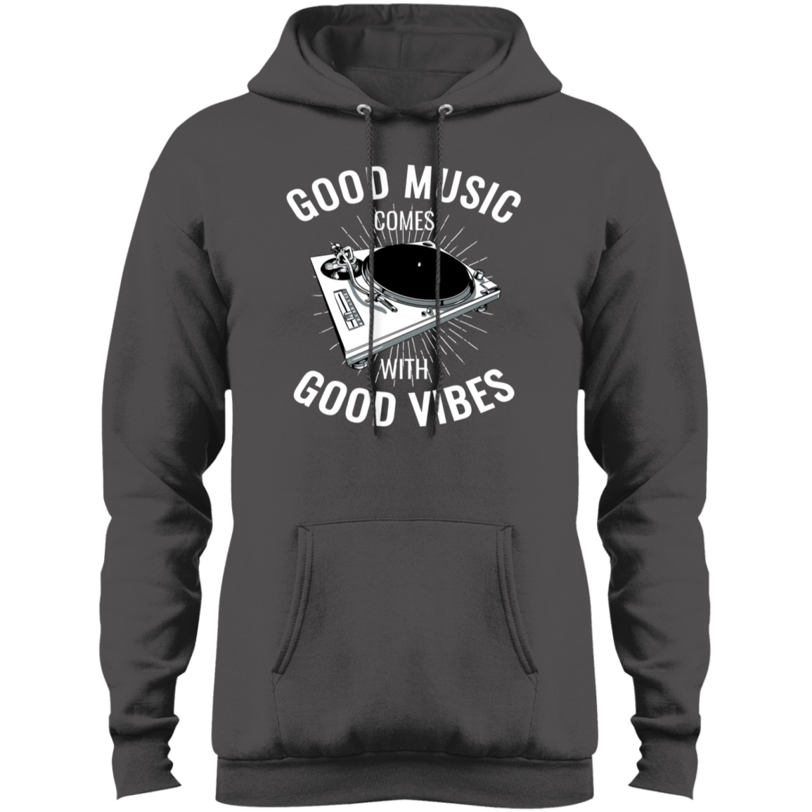 "GOOD VIBES" Core Fleece Pullover Hoodie