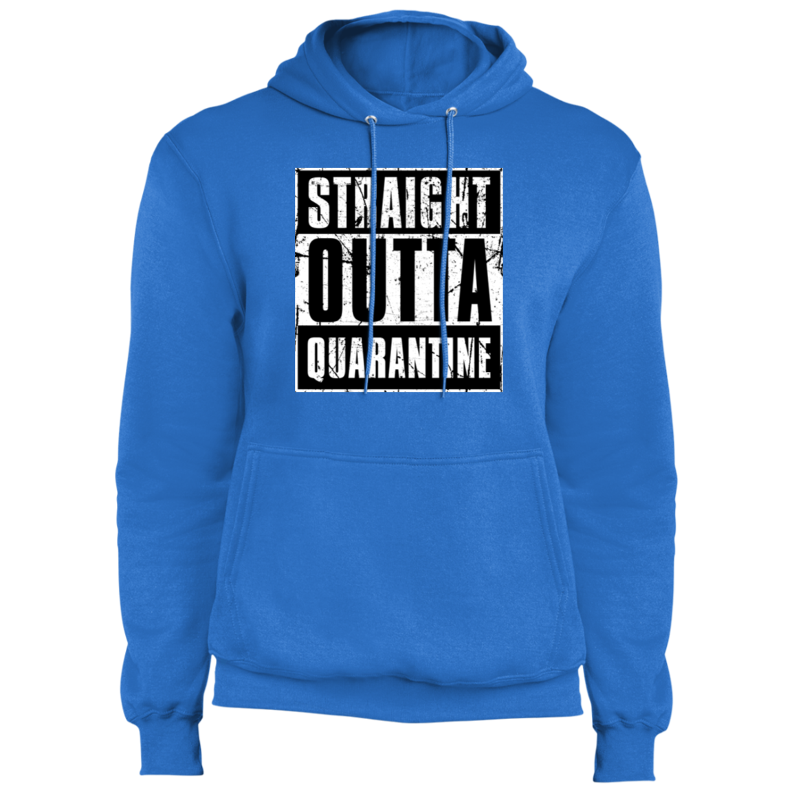 "QUARANTINE" Core Fleece Pullover Hoodie