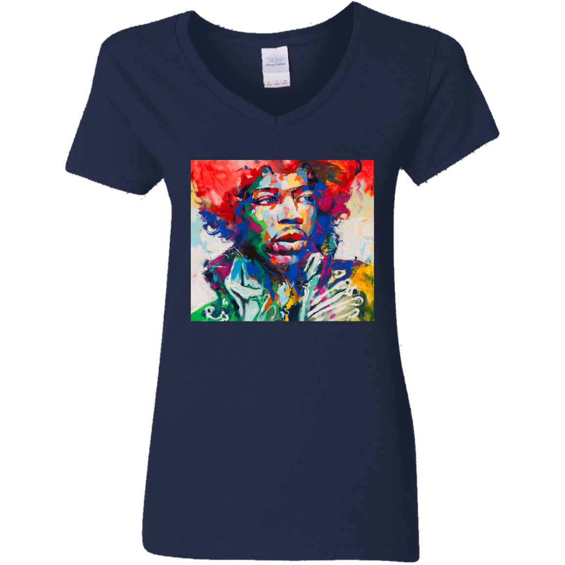 "HENDRIX" Ladies' 5.3 oz. V-Neck T-Shirt