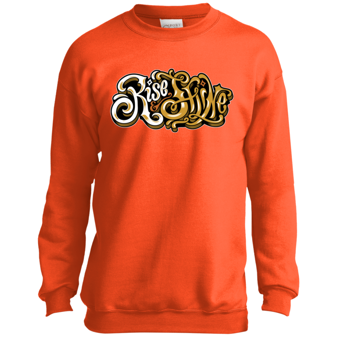 "RISE AND SHINE" Youth Crewneck Sweatshirt