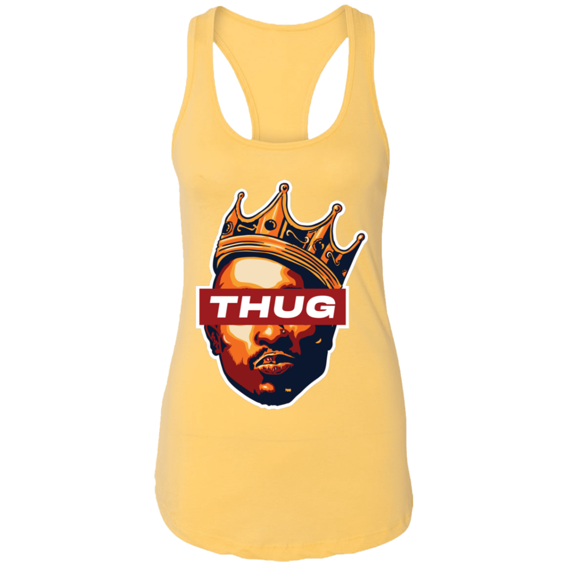 "THUG" Ladies Ideal Racerback Tank