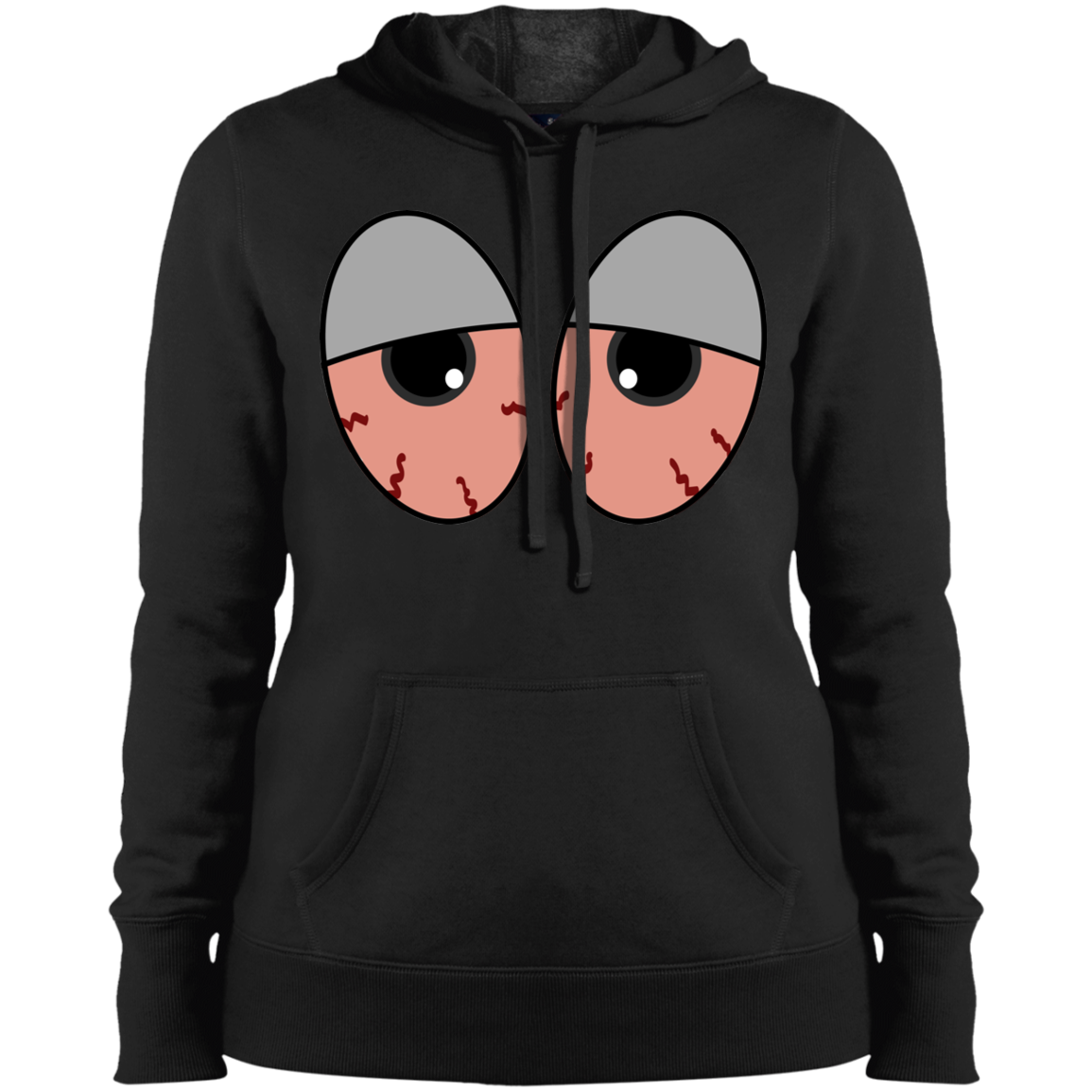 "RED EYES" Ladies' Pullover Hooded Sweatshirt