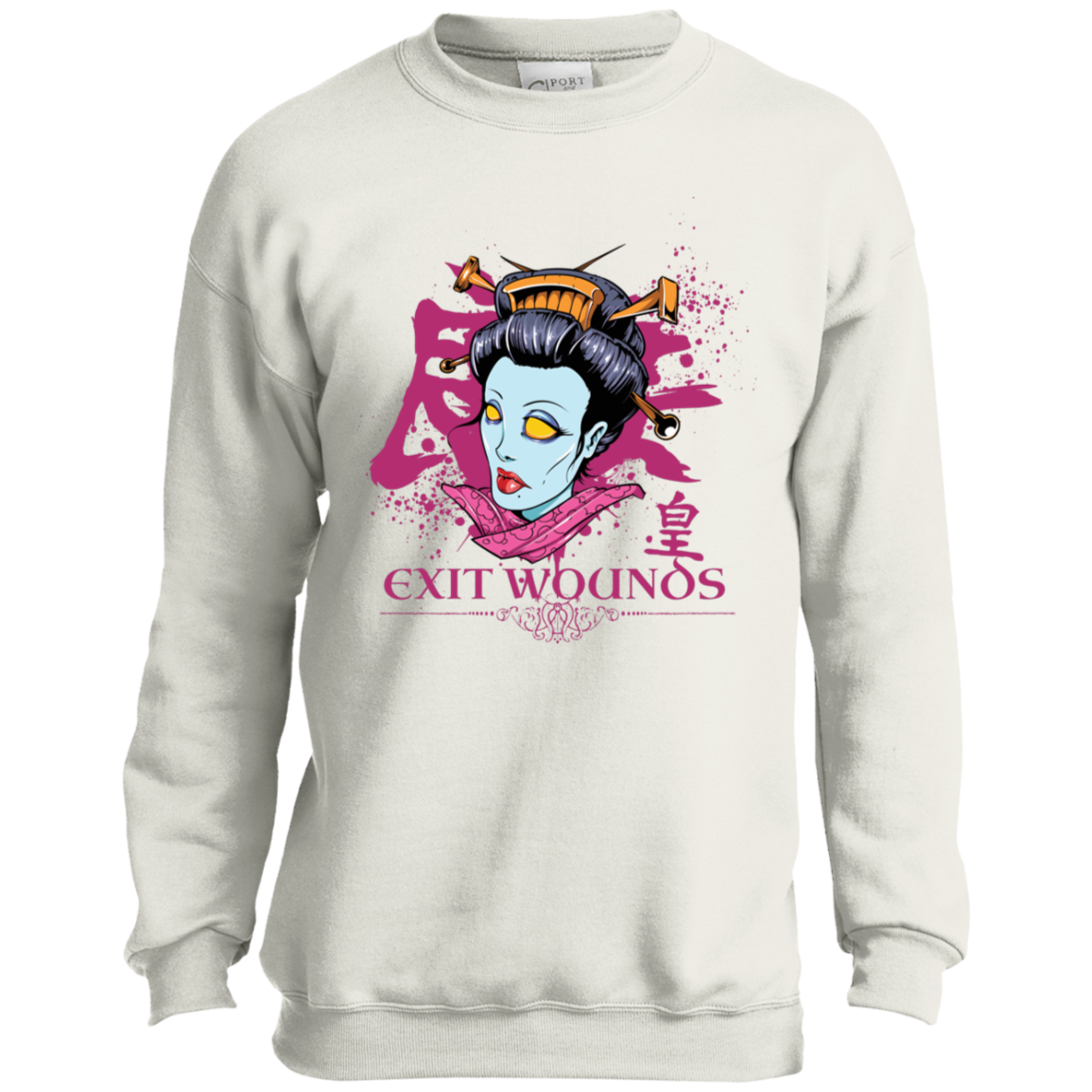 "EXIT WOUNDS" Youth Crewneck Sweatshirt