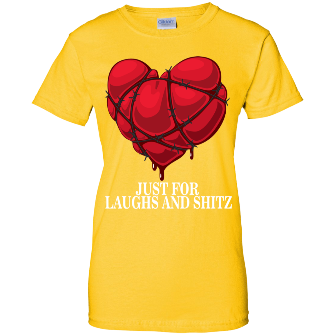 "MY BLOODY HEART Ladies' 100% Cotton T-Shirt