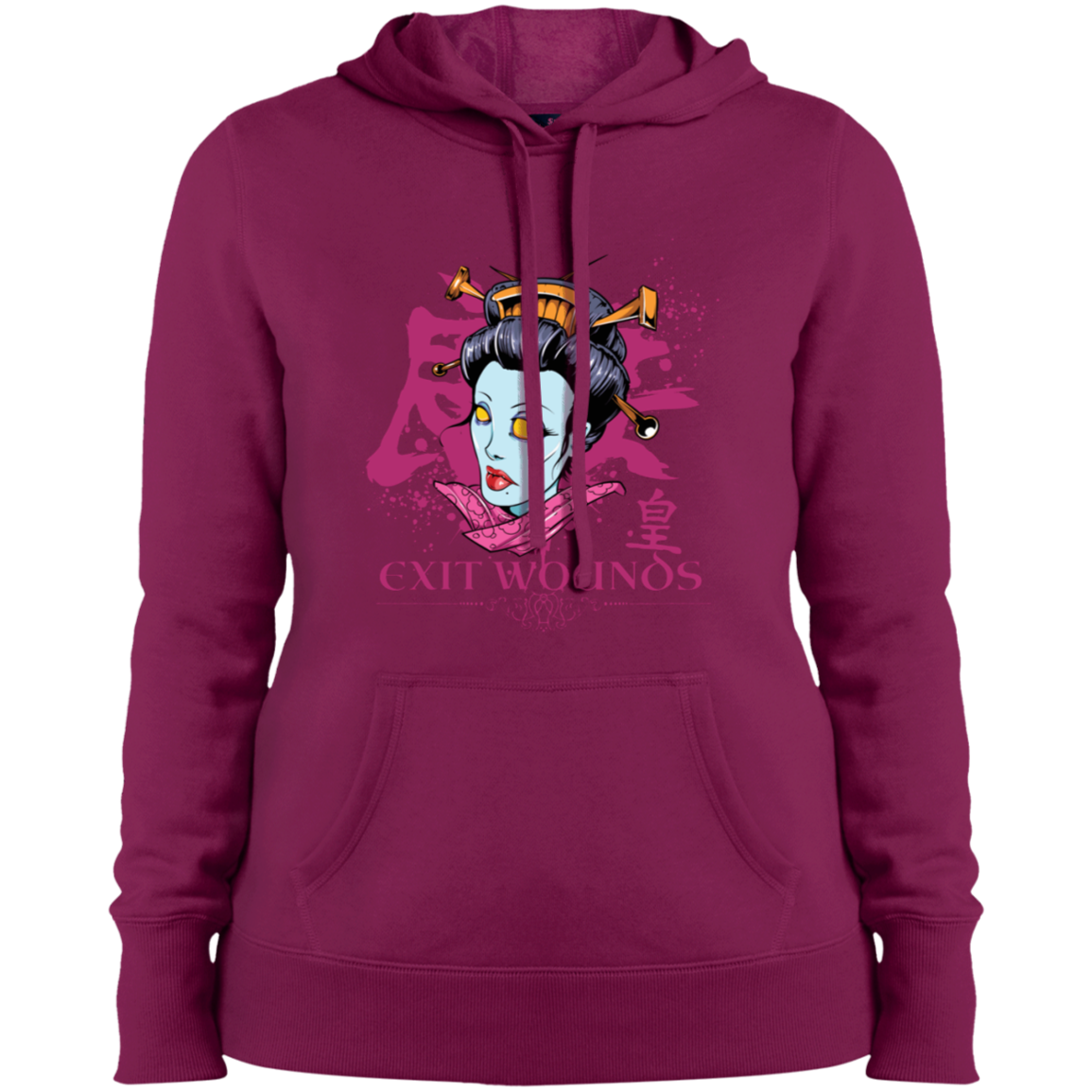 "EXIT WOUNDS" Ladies' Pullover Hooded Sweatshirt