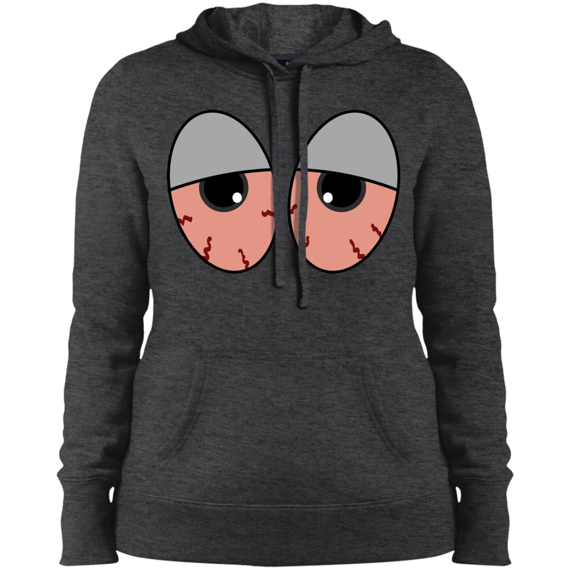 "RED EYES" Ladies' Pullover Hooded Sweatshirt