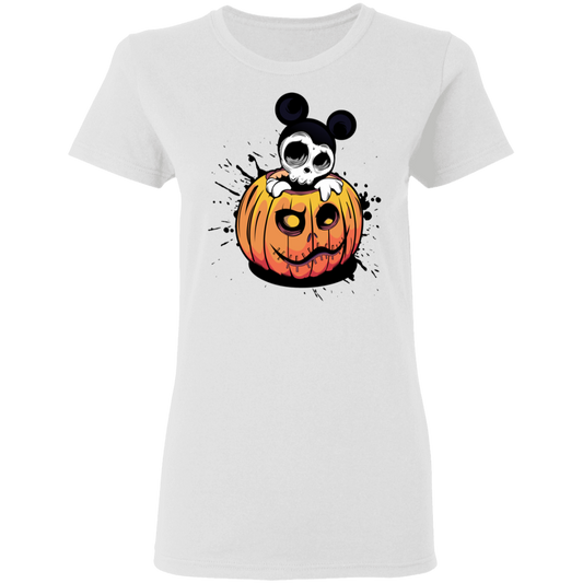 "HALLOWEEN MICKEY" Ladies' 5.3 oz. T-Shirt