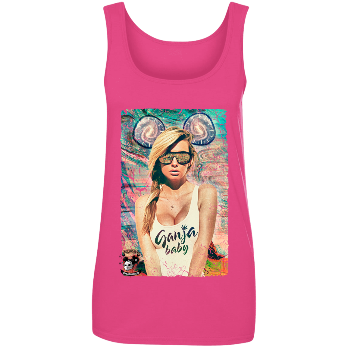 "GANJA BABY" Ladies' 100% Ringspun Cotton Tank Top