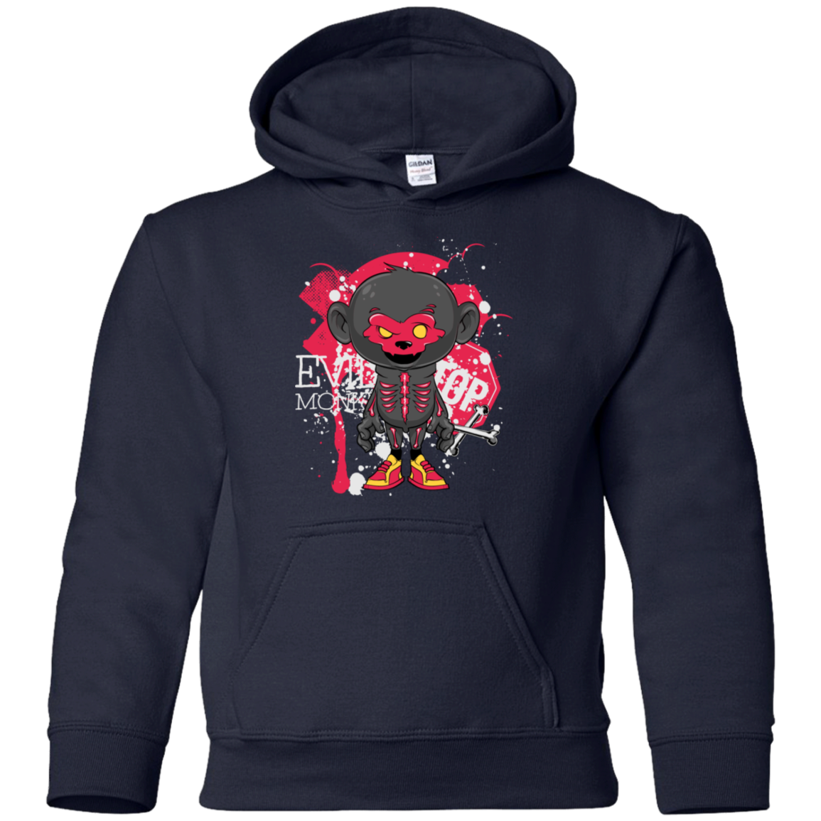 "EVIL MONKEY" Youth Pullover Hoodie