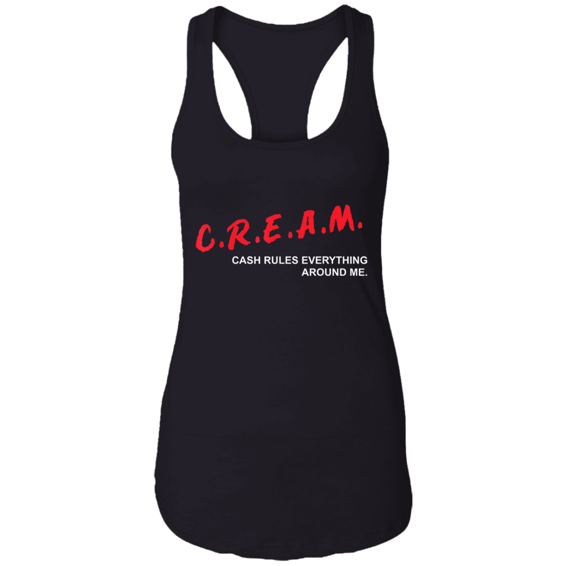 "CREAM" Ladies Ideal Racerback Tank