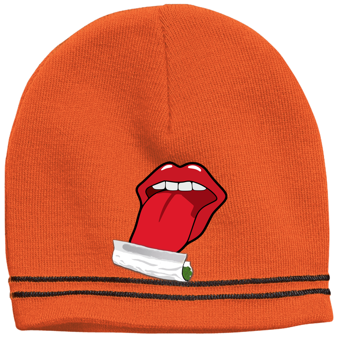 "ROLLING JOINT" Colorblock beanie