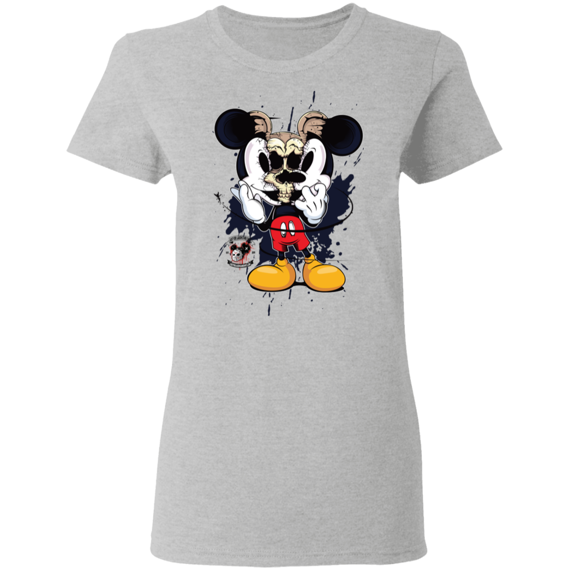 "SKULL MICKEY" Ladies' 5.3 oz. T-Shirt