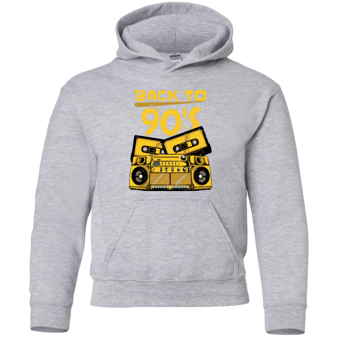 "BACK TO 90'S" Youth Pullover Hoodie