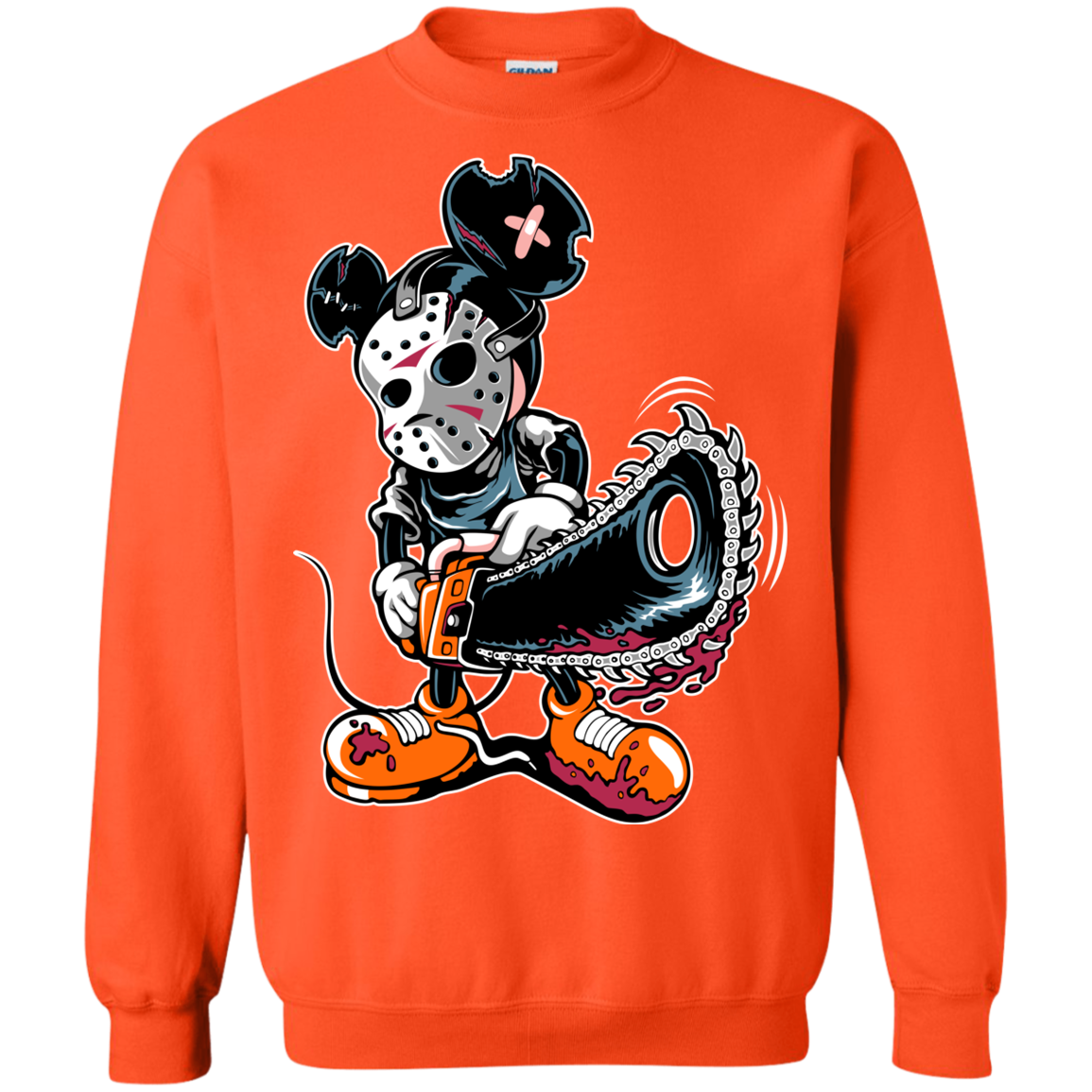 "MICKY PSYCHO" Crewneck Pullover Sweatshirt  8 oz.