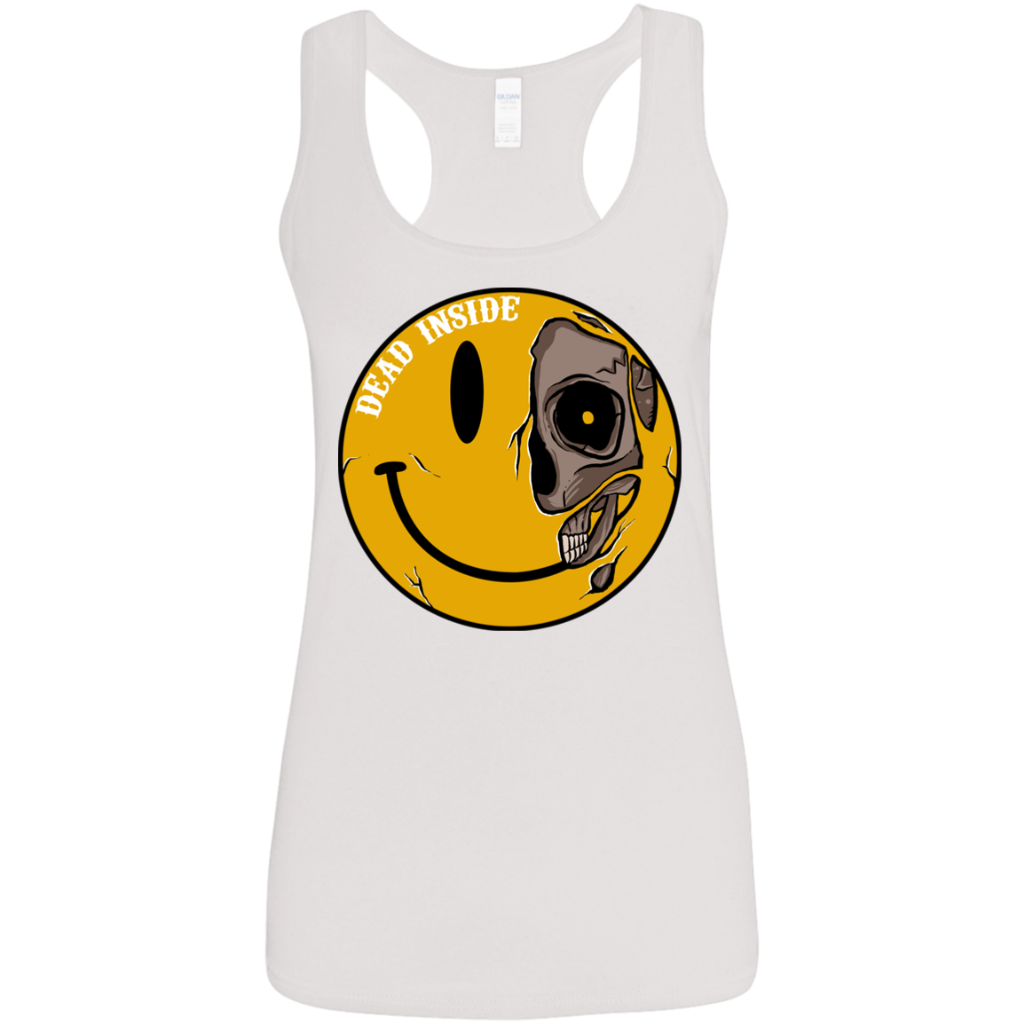 "DEAD INSIDE" Ladies' Softstyle Racerback Tank