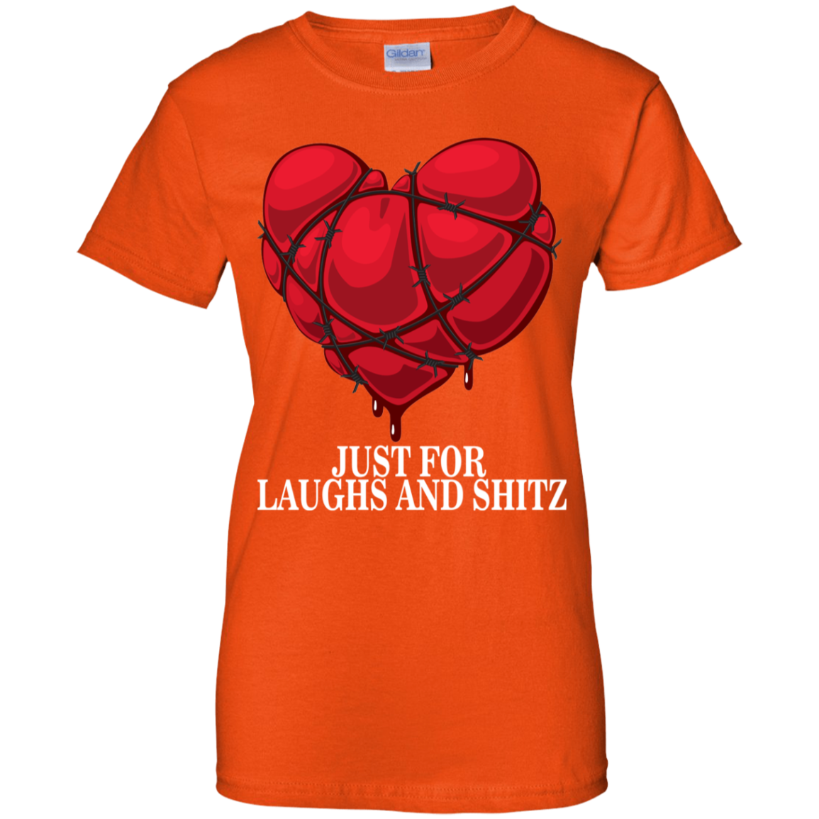 "MY BLOODY HEART Ladies' 100% Cotton T-Shirt