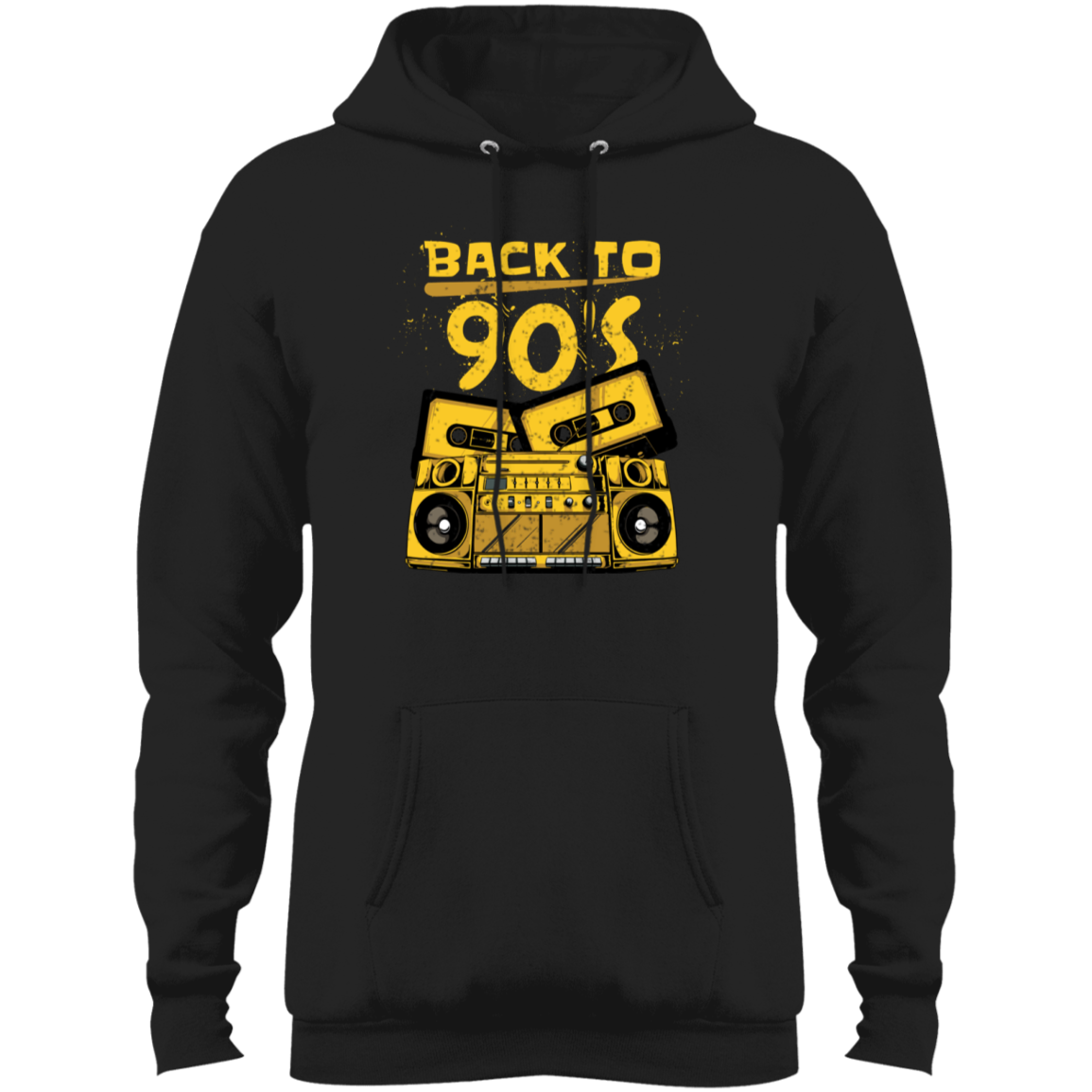 "BACK TO 90'S" Core Fleece Pullover Hoodie