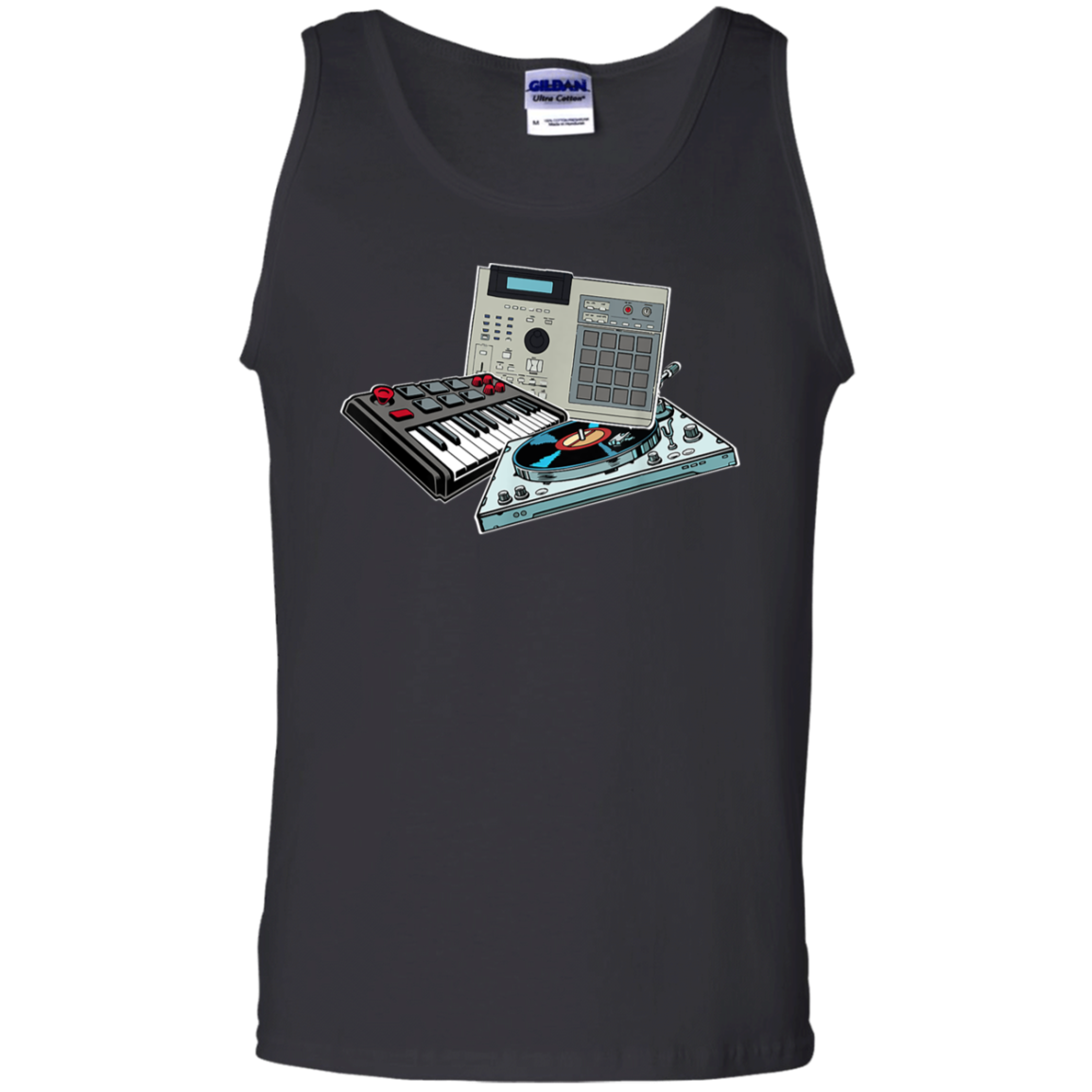 "DRUM MACHINE" 100% Cotton Tank Top