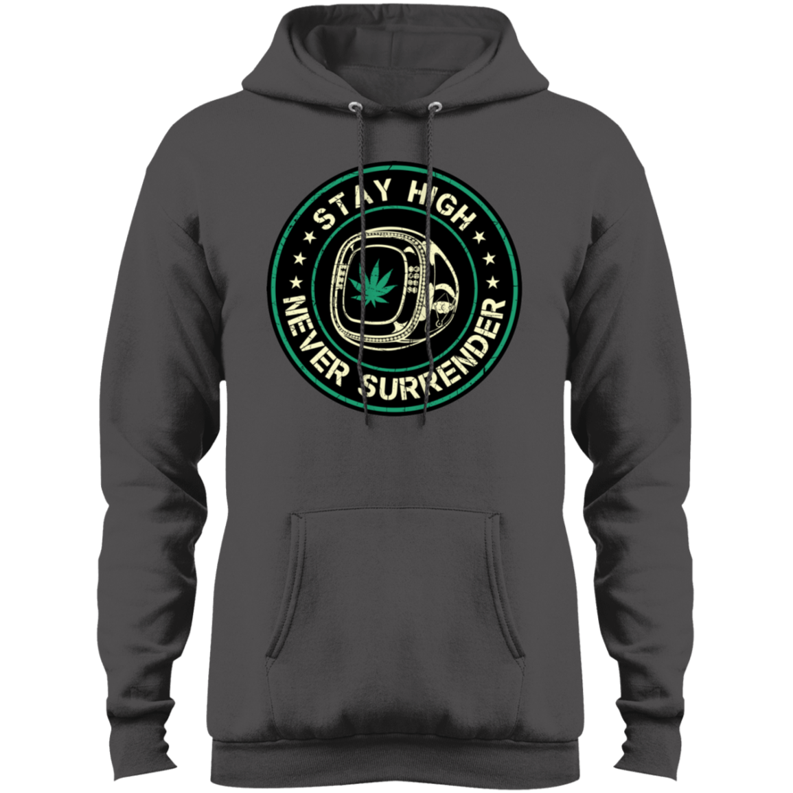 "NEVER SURRENDER" Core Fleece Pullover Hoodie