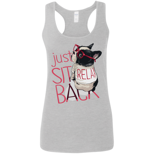 "RELAX" Ladies' Softstyle Racerback Tank