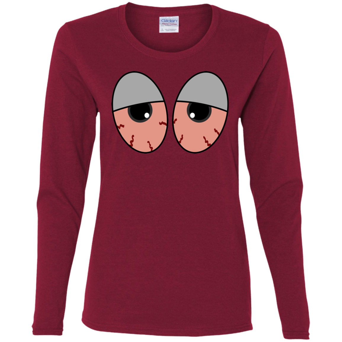 "RED EYES" Ladies' Cotton LS T-Shirt