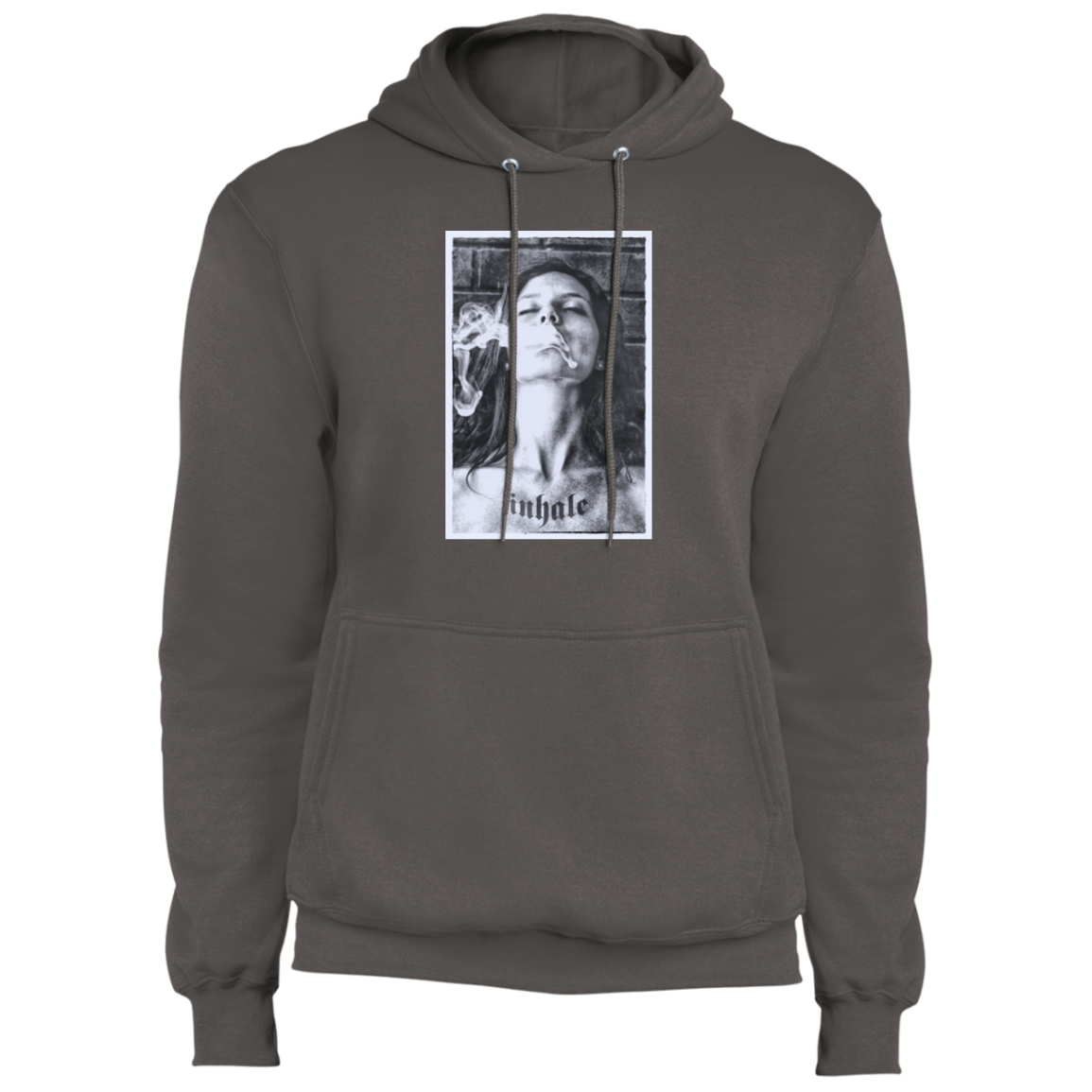 "INHALE" Core Fleece Pullover Hoodie